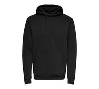 Only & Sons Uomo O&S Morbido Felpa con Cappuccio Maglione Basic Hoodie Maglione ONSCERES, Colore:Nero, Dimensione Maglia:XXL