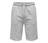 Only & Sons Uomo O&S Pantaloncini Corti Jogging Basic Pantaloni Felpa Allenamento Tempo Libero ONSNEIL, Colore:Grigio-2, Taglia:XL