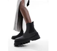 Only - Stivali neri con plateau e suola spessa resistenti all'acqua-Nero 36