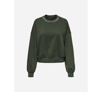 Only Strass W - Felpa - Donna - Verde S