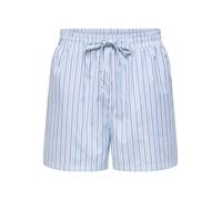 Only Striped Shorts Onlloris-Pantaloncini a Righe Wvn, Blu Chambray, L Donna