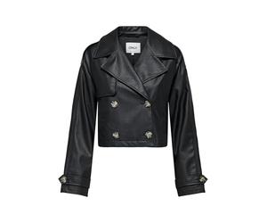ONLY Synthetic Leather Jacket ONLAMIA Synthetic Leather Jacket Black XL Black XL