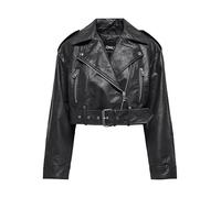 ONLY Synthetic Leather Jacket ONLVERA Synthetic Leather Jacket Black S Black S