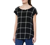 ONLY T-Shirt da Donna, Onlnova Life S/S Top PTM Nero/AOP: 346 Window Check, Taglia 36