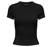 ONLY T-Shirt Donna 2 Pezzi ONLVAL O-NECK Top Girocollo Manica Corta Bianco/Nero