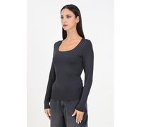 ONLY T-shirt Donna Nero T-shirt manica lunga T-shirt a manica lunga nera da donn