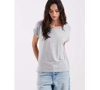 Only Onlmoster S/S O-neck Top Noos Jrs, Maglietta a Maniche Corte Donna, Grigio (Light Grey Melange), 34 (Taglia Produttore: XS)