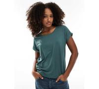 ONLY - T-shirt morbida color verde menta con scollo rotondo 36