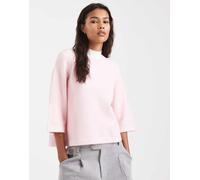 ONLY - T-shirt squadrata in maglia rosa pallido 38