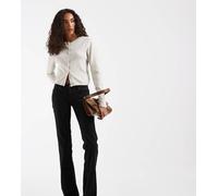 ONLY Tall jeans svasati a vita super bassa Lola lavaggio nero S L36