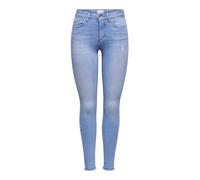ONLY Tall ONLBLUSH Mid SK AK R REA4347 Tall Noos Jeans, Light Blue Denim, M/36 Women's