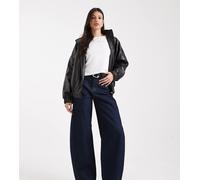 ONLY Tall - Taylor - Jeans bombati a vita alta color blu scuro S L36