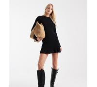 ONLY Tall - Vestito skater corto nero in maglia 48