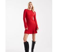 ONLY Tall - Vestito skater corto rosso in maglia 40