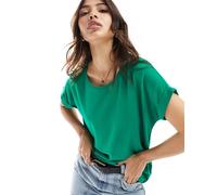 ONLY - Top a maniche corte girocollo verde acceso 40