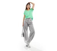 ONLY - Top a maniche corte girocollo verde chiaro 40