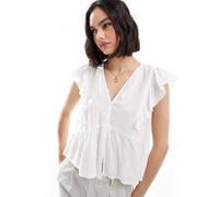 ONLY Camicia da donna 'ONLRIAN FLONCE' bianco lana, Taglia L