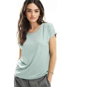 Only - Top girocollo a maniche corte verde salvia 42