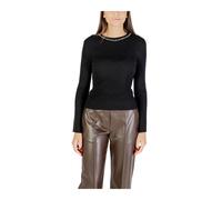 ONLY - Top in Maglia a Maniche Lunghe con Pietre Luminose - - Knitwear - Donna - Nero - L