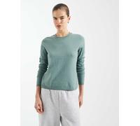 ONLY - Top in maglia verde chiaro con scollo rotondo 34