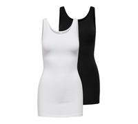 ONLY Top nero / bianco, Taglia XL