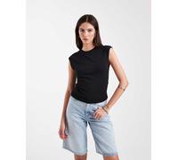 Only - Top senza maniche arricciato nero 40