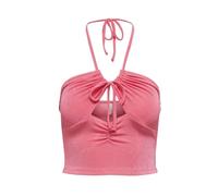 ONLY - Top Smanicato con Scollo a V e Dettaglio Fiocco - - Tops - Donna - Rosa - M