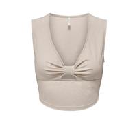 ONLY - Top smanicato con scollo a V - - Tops - Donna - Bianco - L