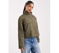 ONLY - Trench asimmetrico taglio corto kaki-Verde 40