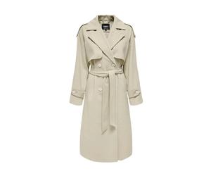 ONLY - Trench bianco con chiusura doppiopetto - - Coats - Donna - Bianco - S