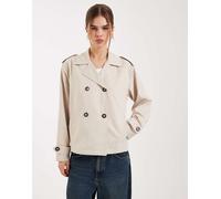 Only - Trench corto beige-Neutro 44