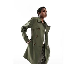 ONLY - Trench kaki-Verde 34