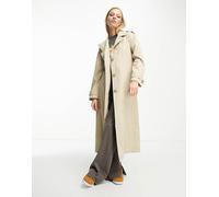 Only - Trench taglio lungo color pietra-Neutro 34