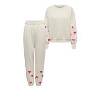 ONLY Tuta da jogging 'ONLBROOKE' pietra / rosso Donna ONLY M