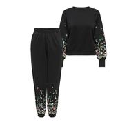 ONLY Tuta da jogging 'ONLBROOKE' verde / rosa chiaro / nero / bianco Donna ONLY S