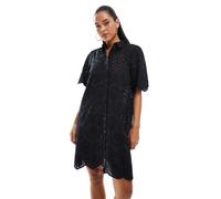ONLY - Vestito corto nero con dettagli traforati 42