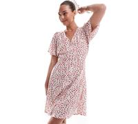 ONLY Abito camicia 'ONLEVIDA' oliva / rosso scuro / bianco, Taglia 36