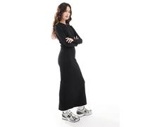 ONLY - Vestito lungo nero a coste 34