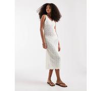 ONLY - Vestito midi all'uncinetto bianco 44