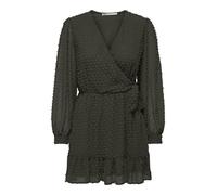 ONLY - Vestito verde a portafoglio 36