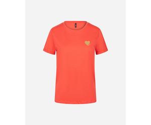 Only W Mc Kita C/cuore Corallo - T-shirt