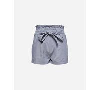 Only W Smilla Cot Rigato Medium Denim - Short