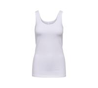 Only White Cotton Tank Tops - IT40|S