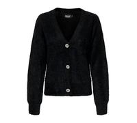 ONLY Women's ONLELLA PIUMO L/S Cardigan CC Knt Cardigan, Nero, M