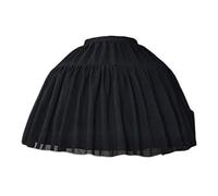 Only Y Sottogonna vintage a Mariee, da donna, in stile corto, 2 pneumatici a 2 strati, in poliestere, nero, 60-90 cm, Nero , 60-90 cm / 23.62-35.43 "