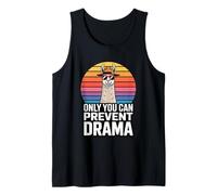 Only You Can Prevent Drama Funny Camping Ranger Llama Canotta
