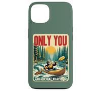 Only You Can Prevent Wildfires Smokey Bear Kayak Paddling Custodia per iPhone 13