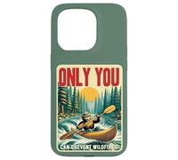 Only You Can Prevent Wildfires Smokey Bear Kayak Paddling Custodia per iPhone 15 Pro