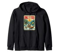 Only You Can Prevent Wildfires Smokey Bear Kayak Paddling Felpa con Cappuccio