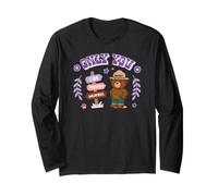 Only You Cute Smokey Bear & Hiking Signposts Maglia a Manica